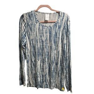 Women's‎ All-over Print Silky Tee Underscrub, size Large, NWT